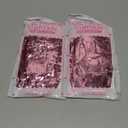 BOMSI 2 Pack Pink Tinsel Curtain Party Backdrop Foil Fringe Birthday Photo Booth Streamer Backdrop Theme Decorations