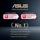 ASUS RT-BE92U BE9700 Tri-Band WiFi 7 Router, Supports New 320MHz Bandwidth & 4096-QAM, MLO, AI WAN Detection, AiMesh Support, Subscription-Free Network Security & Comprehensive VPN Features