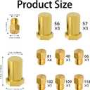 GRLP5 Range Natural Gas to Propane LP Conversion Kit, Brass, Compatible with Frigidaire replace A22390101 316243720 316243721 316243723 4980407 AP7213138