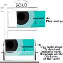 Chunful Real Estate Agent Supplies Business Card Holder Acrylic Clear Real Estate Agent Gifts Open House Card Display Sold Sign Business Display Stand Holds 3.5 x 2 Inch for Office Reception(Fashion)