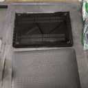 KEROM Compatible with Crocodile MacBook Pro 13 Inch Case 2026 2022-2016 M2 M1 A2338 A2289 A2251 A2159 A1989 A1706 A1708, Textured Alligator Skin Snakeskin PU Leather Hard shell & Keyboard Cover, Black