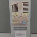 Persilux Cordless Zebra Blinds for Windows Free-Stop Window Shades (34" W X 47" H, Grey) Dual Layer Light Control for Day and Night, Light Filtering Sheer Shades for Home, Easy to Install