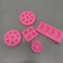 5Pcs Fruit Snack Silicone Gummy Molds Pineapple Orange Strawberry Raspberry Blueberry 3D Food Grade Shapes for Candy Cupcake Chocolate Soap DIY Baking Craft