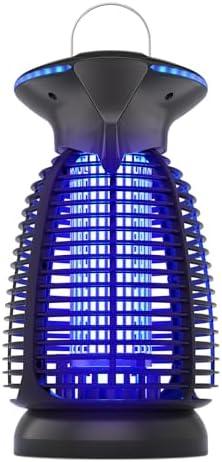 Outdoor Bug Zapper with LED Light - Electric Mosquito Killer Fly Trap Insect Zapper Outdoor and Indoor for Home Kitchen, Patio, Backyard