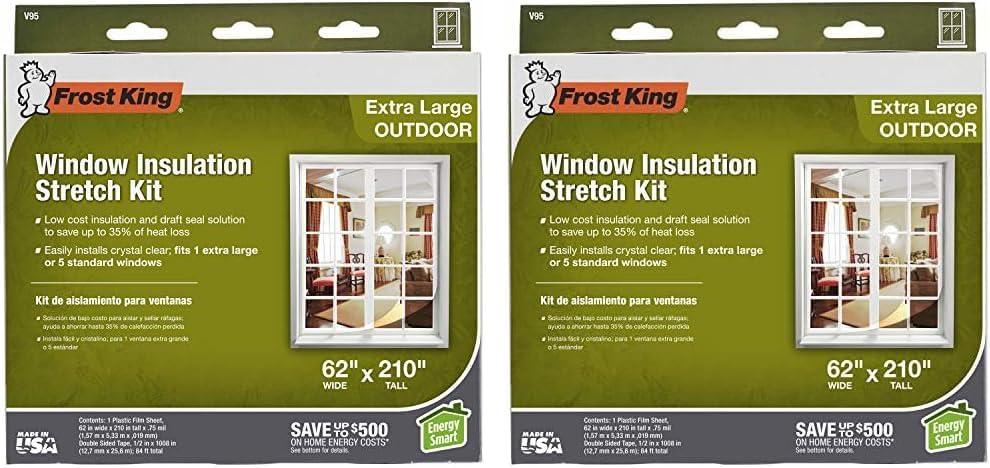 Frost King V95H, 62-Inch by 210-Inch, Clear (Pack of 2)