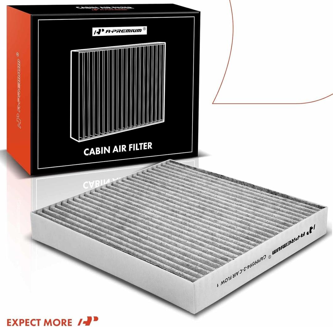 A-Premium 2-Piece Cabin Air Filter with Activated Carbon Compatible with Hyundai Elantra, Elantra N, Sonata, Santa Fe, Tucson, Kona, Ioniq 5, Santa Cruz and Kia Sorento, Sportage, Niro, K5 and