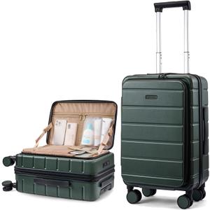 LOVEVOOK Carry On Luggage 22x14x9 Airline Approved with Spinner Wheels, 20 Inch Small Carry On Suitcase with TSA Lock, Expandable Hard Shell Suitcases for Men Women