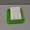 4-Tier Seed Sprouting Kit with Drain Holes and Drain Tray, Upgrade Stackable Microgreens Fresh Organic Bean Seed Sprouter Tray Ripple Soil-Free Sprouter Tray for Beans Alfalfa Seeds