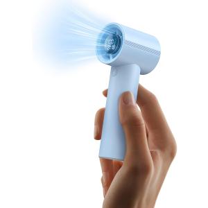 Portable Handheld Fan, Speed(1-199) Powerful Turbo Mini Fan, 30000 RPM High Speed Moter [14H Max Cooling Time] 5000mAh Battery Rechargeable, Pocket Personal Small Travel GIfts for Women (Light Blue)