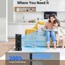 Personal Tower Cooling Fans that Blow Cold Air, Standing Small Desk Fan with 3 Speeds & Timer, 60 & 110 Oscillating Table Fan, Quiet and Safe Electric Floor Fan for Bedroom, Bedside, Home, Office