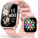 Smart Watches for Women Men, Fitness Tracker Watch with 110 Sports Modes, Step Counter/Sleep Monitor/Pedometer, IP68 Waterproof, Bluetooth Call & Music Control Smartwatch for iPhone/Android (Pink)