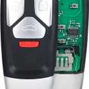 Yewong Smart Remote Key Keyless Entry Fob for Audi A4 A5 Q7 2017-up TT 2016-Up FCC ID: IYZ-AK01 4M0 959 754 AK/AQ/AF 433mhz 4Buttons