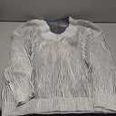 Women's Oversized Striped V Neck Sweater 2024 Fall Long Sleeve Knit Color Block Sweaters Casual Trendy Pullover Top Size L