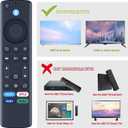 Voice Remote Control for AMZ TV Omni/Omni QLED/4-Series Smart/TV Cube (3rd Gen), Replacement Remote with 4 Shortcut Netflix, Prime Video, Disney+, hulu