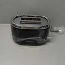 Mueller Retro Toaster 2 Slice with 7 Browning Levels and 3 Functions: Reheat, Defrost & Cancel, Stainless Steel Features, Removable Crumb Tray, Under Base Cord Storage, Black