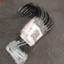 Hillman 851984 Black Vinyl Coated Large Curved Drive Hook, 9 pcs