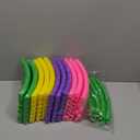 Sratte 12 Pcs Toy Hoop for Kid Detachable Adjustable Toy Hoop Colored Hoop Exercise Ring Plastic Circle for Kid Teen Gymnastics Dog Agility Equipment, Require Self Assembly(Simple Colors, 24 Inch)