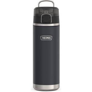 THERMOS ICON SERIES Stainless Steel Water Bottle with Spout - 24 Ounce, Granite - Vacuum Insulated Water Bottle with Lid
