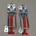 2Pack Adjustable Toggle Clamp 1000Lbs Capacity, Heavy Duty U-Bolt Door Latch, Door Latch-Action Clamp, Quick Release Toggle Latch for Smoker, Jeep Bumper and Tire Swing, Metal Tire Carrier Latch