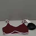 LASLULU Sexy Sports Bras for Women V Neck Sleeveless Padded Bra Workout Yoga Crop Top Size Medium