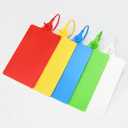 100 Plastic Tags Shipping Tags Water Proof Tags for Labeling Shipping Labels Security Seals Writable Marker Ties Hanging Tags Storage Tag with One Marker Pen 