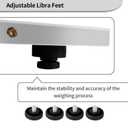 Digital Livestock Scale 660Lbs x 0.2Lbs,21'' x 17'' Veterinary Scale Pet Vet Scale Stainless Steel Platform Animal Scale,Electronic Postal Scale, Industrial Floor Scale
