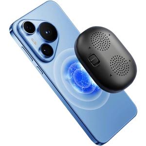 Portable Magnetic Bluetooth Speaker - Mini Wireless Sound Amplifier with Microphone, Enhanced Volume & Clear Vocals for Hands-Free Calls, Music (Black)