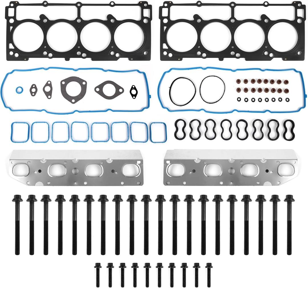 5.7 Hemi Head Gasket Set with Bolts Kit Fit for Ram 1500/2500/3500 2011-2016, for Dodge Challenger/Charger/Durango 2009-2016, for Chrysler 300 Jeep Grand Cherokee 2009-2015 5.7L HS26423PT