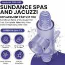 2560-040 Flow Switch Replacement Part Kit for Sundance Spas and Jacuzzi Hot Tub Flow Switch and Sweetwater Spas, Replace Part #Q-12DS-C2