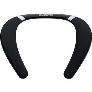 Monster Boomerang Neckband Bluetooth Speaker - Wireless Wearable Speaker with 12H Playtime, IPX7 Waterproof, True 3D Stereo Sound for Home, Sport, Outdoor - Black