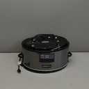 Crock-Pot Large 8-Quart Programmable Slow Cooker with Auto Warm Setting Black Stainless Steel