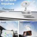 BEBEAR Car Phone Holder for Magsafe [78+LBS Hyper Suction & 4400gf Strongest Magnetic] 360Adjustable Car Phone Mount, Phone Holders for Car/Gym/Mirror for iPhone 16 Pro Max & Android - White