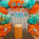 Showgirl Theme Birthday Party Banner Decor, Glitter Orange Blue IN MY SHOWGIRL ERA Backdrop Banner for Showgirl Bridal Shower Party Showgirls Disco Bachelorette Show girls Listening Party Hanging Sign