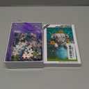 Great Jigsaw Puzzles for Adults 300 Pieces Farmhouse Highland Cow with Flowers Puzzles for Adults Toys Gift Family Decoration Kids Puzzle (15"x10"-300PCS)