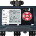 DEWENWILS Sprinkler Timer 3 Zone, Water Hose Garden Irrigation Timer with 4 Programmable Procedure and Low Battery Warning, Repeat Watering over Period, Faucet Controller with Rain Delay Mode for Lawn