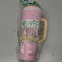 Ello Oasis 40 oz Tumbler with Handle & Retracting Straw | Reusable Insulated Stainless Steel Cup 100% Leakproof, Gifts for Teens Women Men | Keeps cold for 20 Hours, Cup Holder Friendly, Sunrise Glow