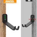 TORACK Wall-mounted Bike Pedal Hanger, Heavy Duty Horizontal Bike Rack for Garage Wall, Bike Display Stand for Wall, Holds Up to 70 lbs(Pack of 3)