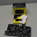 CORSAIR RS120 120mm PWM Fans  Daisy-Chain Connection  Low-Noise  Magnetic Dome Bearing  Triple Pack  Black (3 x 120mm)