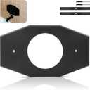 One-Hole-Remodel-Cover-Plate Compatible with Moen and Delta Bathtub and Shower Valves, Renovation Shower Cover Plate Replace 2 Handle or 3 Handle Shower1-Pack (Black)