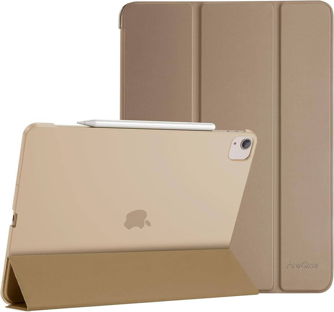 ProCase Smart Case for iPad Pro 12.9 2022/2021/2020/2018, Slim Stand Hard Back Shell Smart Cover for iPad Pro 12.9" 6th Gen/5th Gen/4th Gen/3rd Gen -Starlight