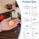 200 Pcs Mini Appetizer Plates with Spoons Forks, Clear Plastic Dessert Plates Small Disposable Appetizer Plate for Dessert Sauce Snacks, for Party Birthday Wedding