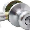Lewis Hyman 1732604 Atlas Privacy Tulip Door Knob, Satin Chrome