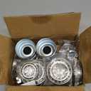 4 Sets Trailer Hub Wheel Bearing Kit 25580/25520 LM67048/LM67010 with Grease Seal 10-36 (or 10-10), Fit for 5200-6000 lbs Tandem Axles #D42 Spindle