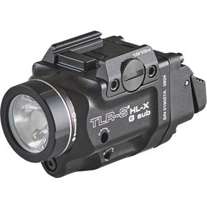 Streamlight 69478 TLR-8 HL-X G sub USB 1000-Lumen Weapon Rail-Mounted Rechargeable Tactical Flashlight with Integrated Green Aiming Laser for Select 1913 Only, Black