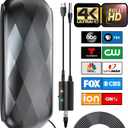 2026 TV Antenna Indoor, 2900+ Miles Long Range Digital Antenna for Smart TV Outdoor, HDTV Antennas Local Channels with Amplifier Signal Booster Support 8K 4K 1080p- 38ft Cable