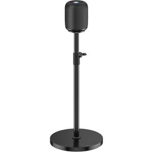 Height Adjustable Speaker Stand for Homepod 1 and Homepod 2 Stand Built-in Cable Management - Heavy-Duty Floor Speaker Stands for HomePod 1st and 2nd Generation Speakers Easy to Install, Black