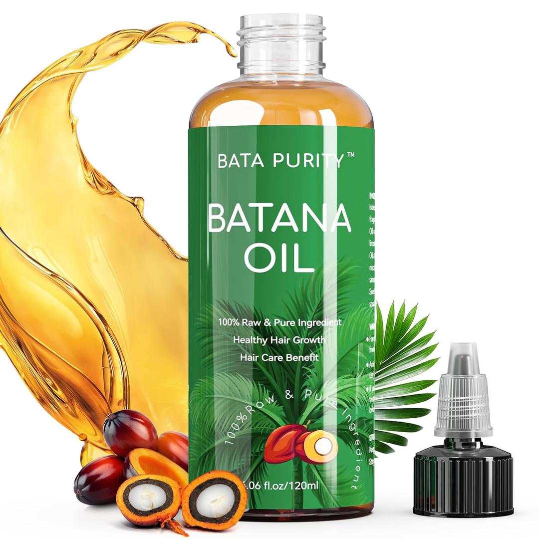 Batana Oil for Hair Growth  Pure and Natural Raw Batana Oil from Honduras, Organic Care for Hair Treatment & Skin, Deeply Nourishing Scalp Thickness 4.06 FL OZ/120ML