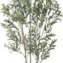 Alupssuc 6ft Olive Trees Artificial Indoor & Outdoor, Faux Olive Tree with Lively Artificial Trunk and Lifelike Fruits, Fake Potted Tree for Modern Home Office Living Room Decor
