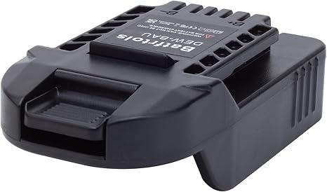 Adapter for Bauer 20v Max Cordless Tools, Compatible with De Walt 20v Max Batteries & Hercules Battery, Adapter Only, Black, 1 Pack
