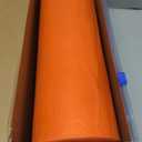 CXPSINC 54 Inch X 300 Feet Plastic Table Cover Roll Disposable Tablecloth with Slide Cutter for All Type/Shape Tables | Party, Banquet, Birthdays, Weddings(Orange, 300 Feet, 3600" x 54"